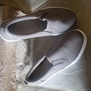 - A New Day  gray canvas slip on shoes size 7